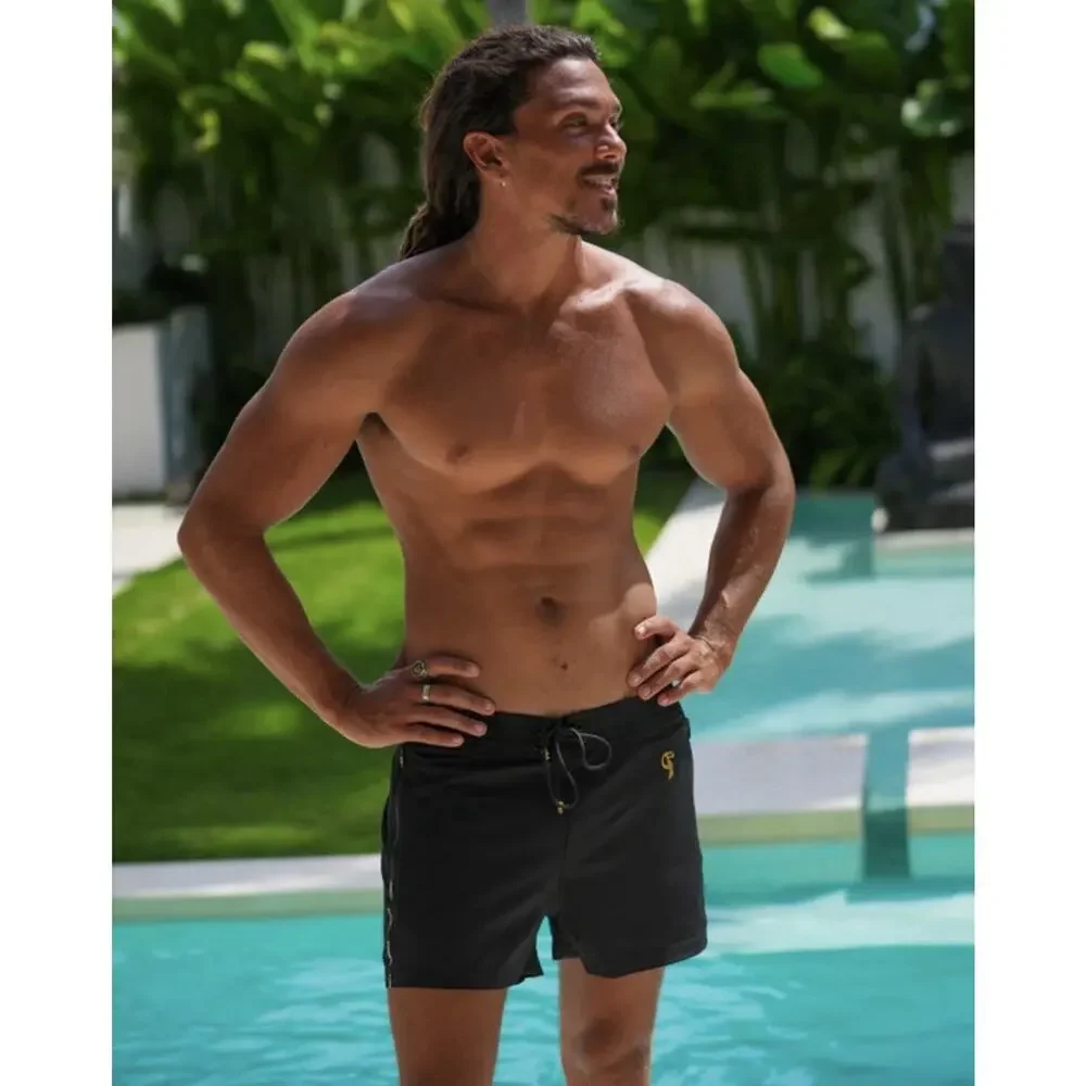 Tucann Swim Trunk Men’s Cookie Black 3 Inch Inseam Size M